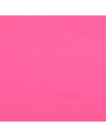 Tecido de algodão cretone liso - Rosa vivo