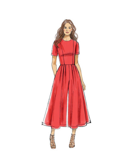 Molde de vestido e macacão - Vogue 9075