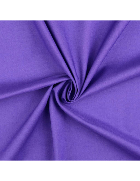 Tecido de algodão cretone liso - Violeta Ametista