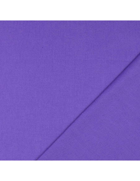 Tecido de algodão cretone liso - Violeta Ametista