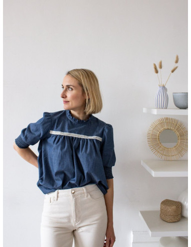 Padrão de vestido, blusa Victoire - Joli Lab
