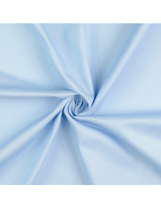 Tecido de algodão cretone liso - Azul céu