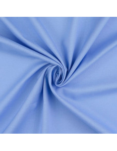 Tecido de algodão cretone liso - Azul carroça