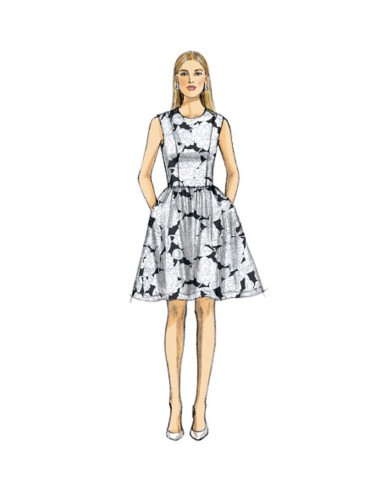 Molde de vestido e macacão - Vogue 9075