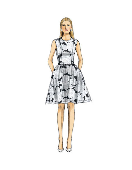 Molde de vestido e macacão - Vogue 9075