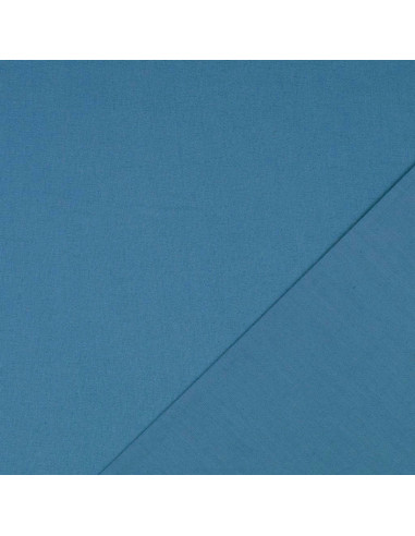 Tecido de algodão cretone liso - Azul acinzentado