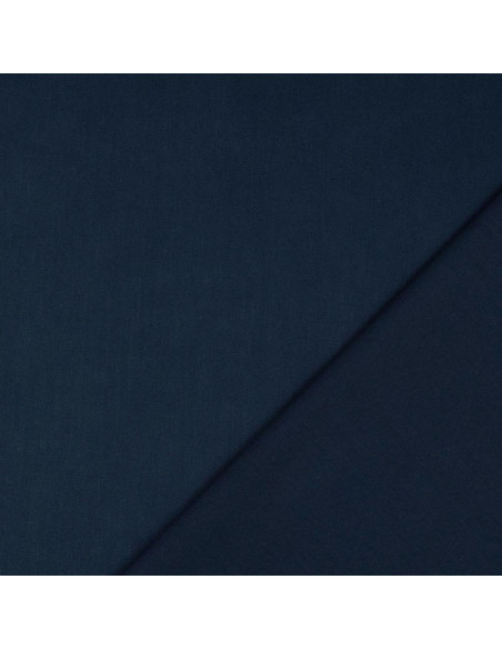 Tecido de algodão cretone liso - Azul marinho