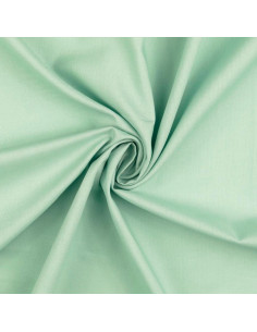 Tecido de algodão cretone liso - Verde menta