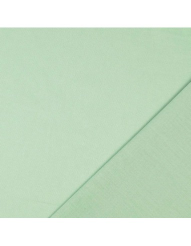 Tecido de algodão cretone liso - Verde menta