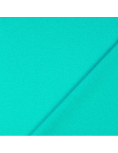 Tecido de algodão cretone liso - Azul pacífico
