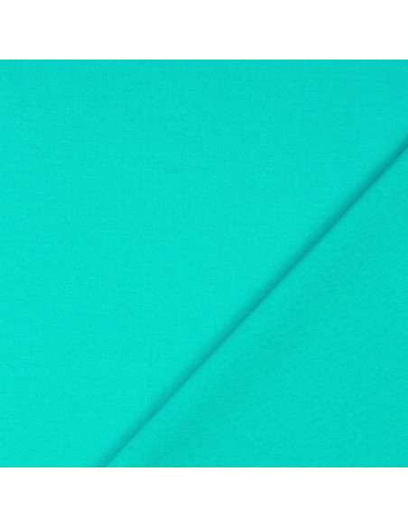 Tecido de algodão cretone liso - Azul pacífico