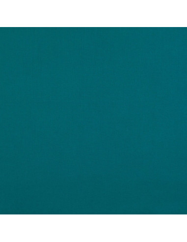 Tecido de algodão cretone liso - Azul petróleo