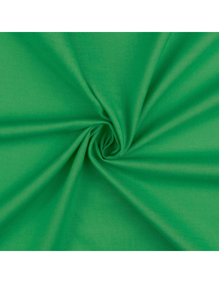 Tecido de algodão cretone liso - Verde erva