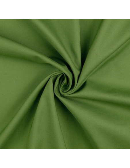 Tecido de algodão cretone liso - Verde oliva