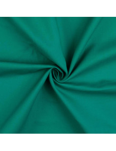Tecido de algodão cretone liso - Verde jade