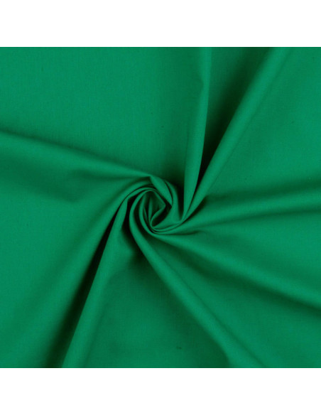 Tecido de algodão cretone liso - Verde