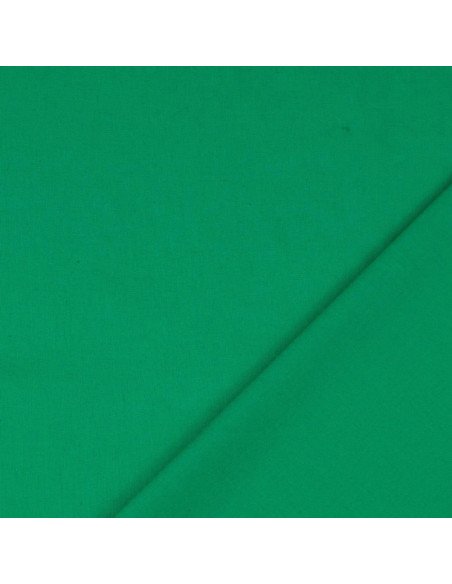 Tecido de algodão cretone liso - Verde