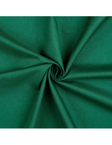 Tecido de algodão cretone liso - Verde escuro
