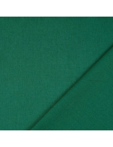Tecido de algodão cretone liso - Verde escuro