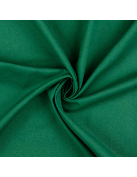 Tecido de algodão cretone liso - Verde abeto