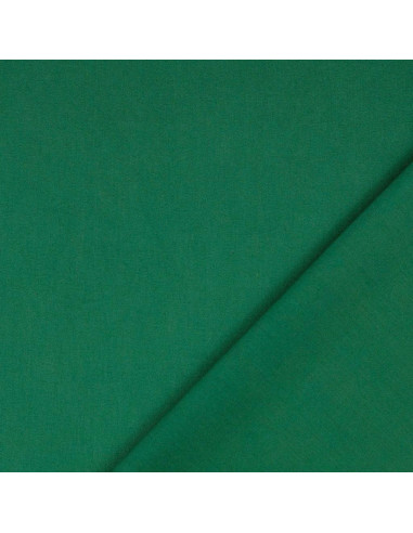 Tecido de algodão cretone liso - Verde abeto