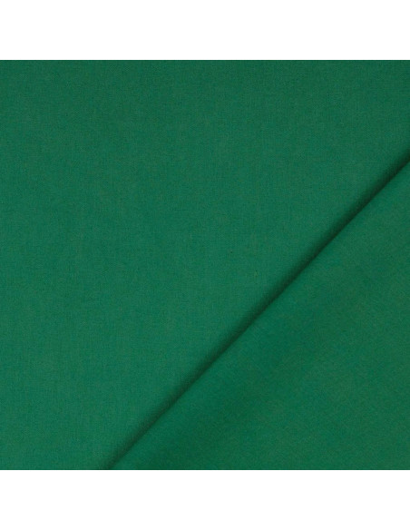 Tecido de algodão cretone liso - Verde abeto