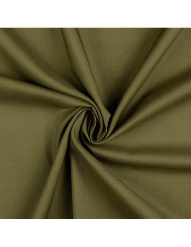 Tecido de algodão cretone liso - Verde militar