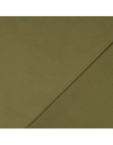 Tecido de algodão cretone liso - Verde militar