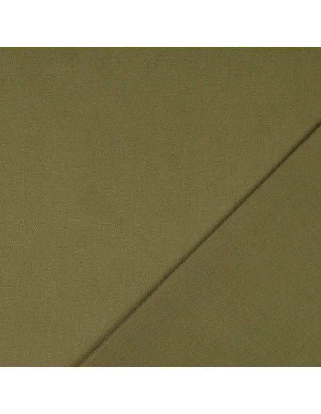 Tecido de algodão cretone liso - Verde militar
