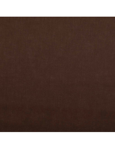 Tecido de algodão cretone liso - Marrom escuro
