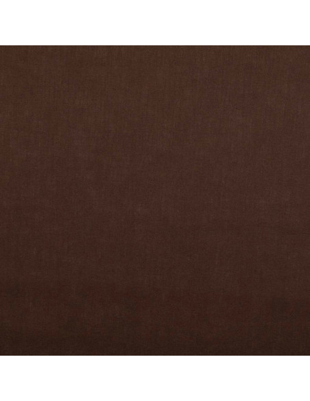 Tecido de algodão cretone liso - Marrom escuro