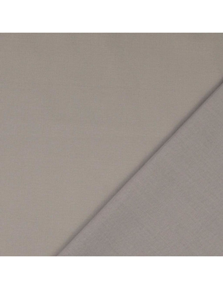 Tecido de algodão cretone liso - Cinza claro