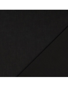 Tecido de algodão cretone liso - Preto 2