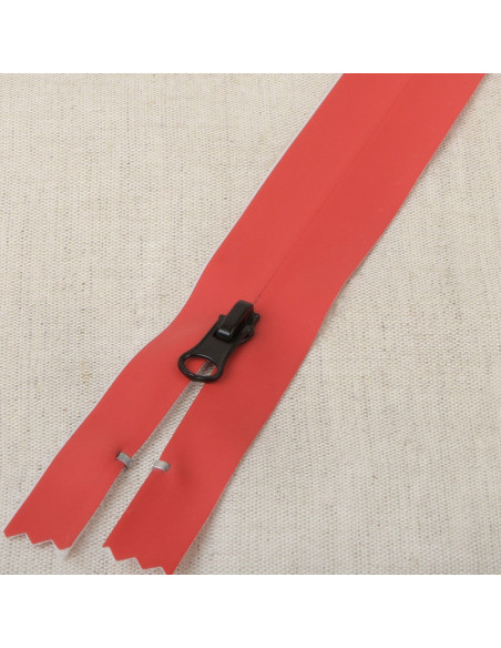 Fecho invisível impermeável 20 cm - Vermelho