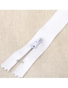 Fecho invisível impermeável 20 cm - Branco