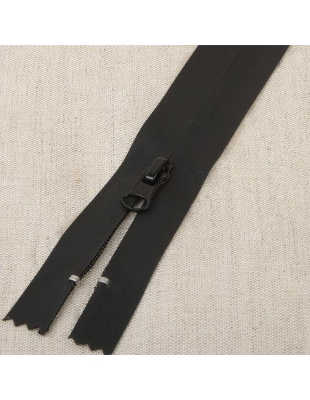 Fecho invisível impermeável 20 cm - Preto