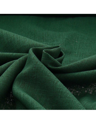 Tecido de linho viscose - Verde pinho