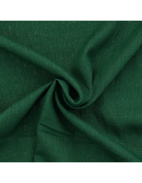 Tecido de linho viscose - Verde pinho