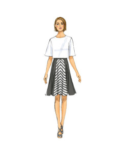 Molde de saia e saia-calça - Butterick 6179