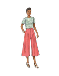 Molde de saia e saia-calça - Butterick 6179 2