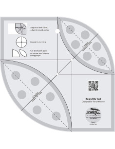 Règle Round Up Tool e Régua de Quilting Creative Grids