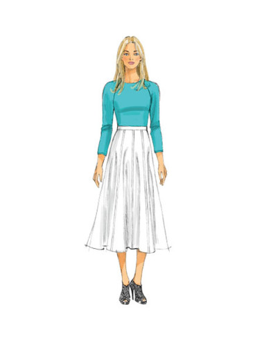 Molde de saia e saia-calça - Butterick 6179