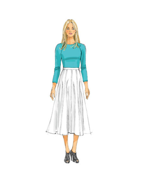Molde de saia e saia-calça - Butterick 6179