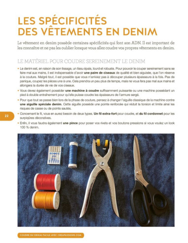 Livro costurar denim