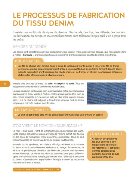 Livro costurar denim