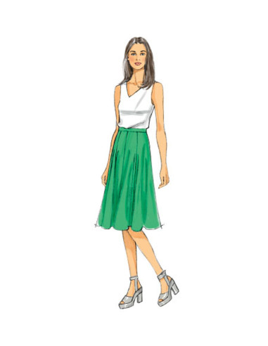 Molde de saia e saia-calça - Butterick 6179