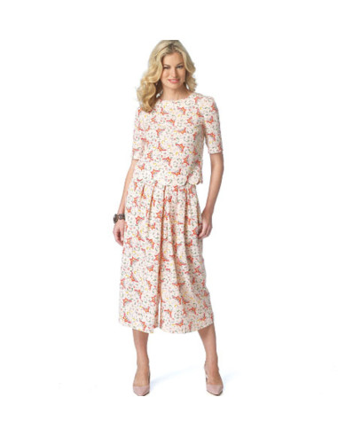 Molde de saia-calça - Butterick 6178