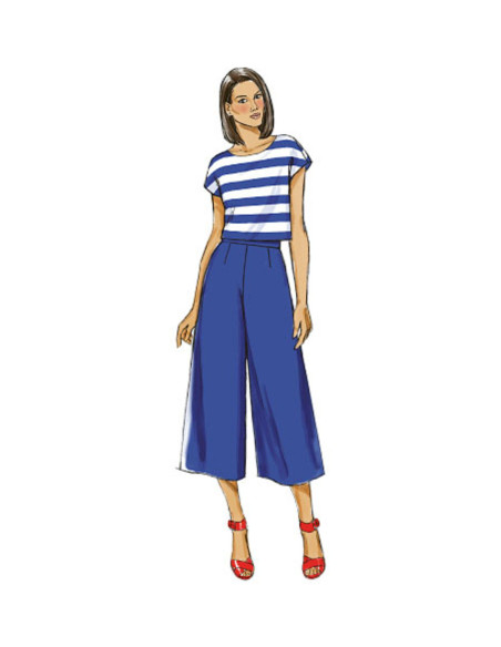Molde de saia-calça - Butterick 6178