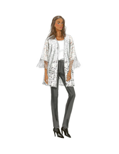 Molde de quimono - Butterick 6176