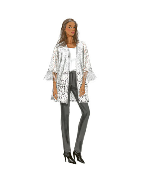 Molde de quimono - Butterick 6176